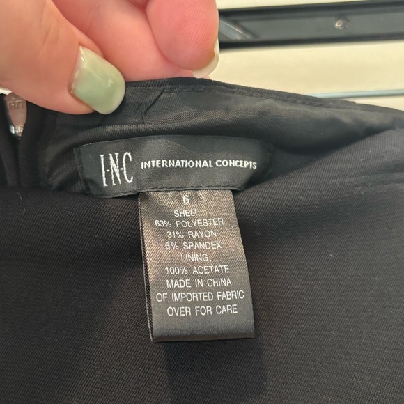 Inc Elegant Black Skirt size 6 - Picture 8 of 9